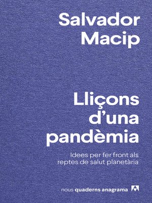 cover image of Lliçons d'una pandèmia